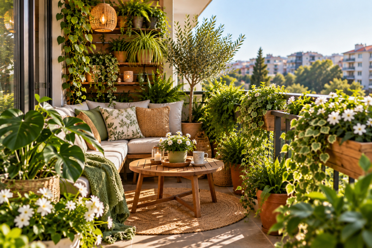 Yeşilliklerle Çevrili Doğal Balkon