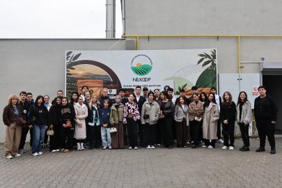 Alman ve Türk öğrenciler Nilüfer Belediyesi tesislerini gezdi
