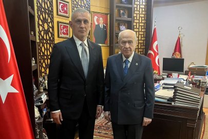 TFF Başkanı Hacıosmanoğlu'ndan MHP lideri Bahçeli'ye ziyaret