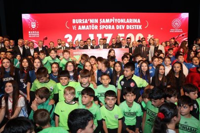Bursa Büyükşehir'den amatör spora 34 milyon TL'lik rekor kaynak
