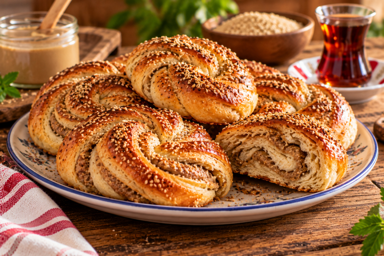 Tahinli Çörek: Çay Saatlerine Lezzetli Bir Dokunuş