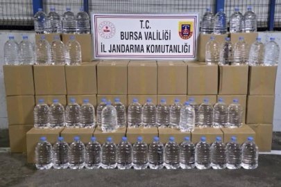 Bursa'da bir araçta 1260 litre kaçak etil alkol ele geçirildi