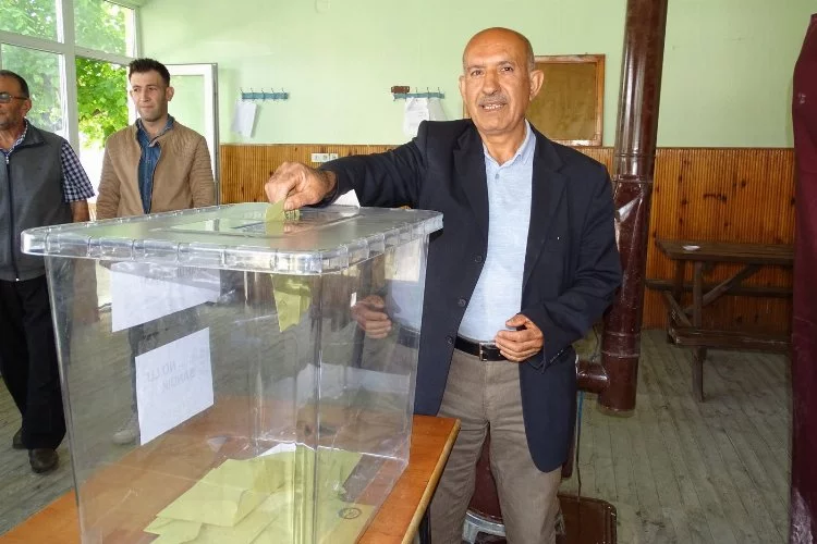 23 seçmen bulunan köyde seçim 2 saatte tamamlandı