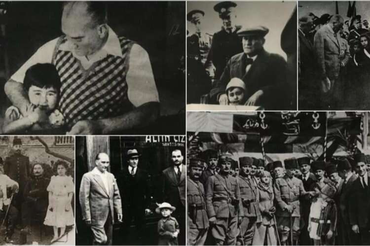 Fotoğraflarla Atatürk'ün çocuk sevgisi