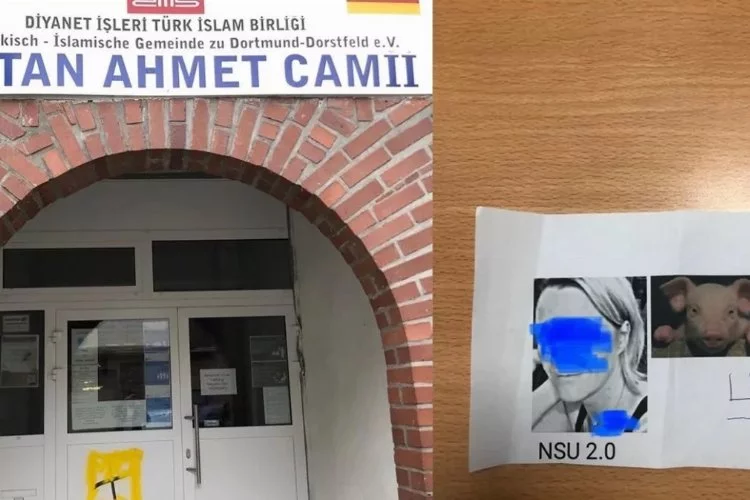Almanya'da camiye domuz fotoğraflı tehdit mektubu 