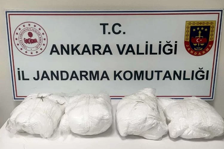 Ankara’da piyasa değeri 20 milyon lirayı bulan 40 kilo eroin ele geçirildi