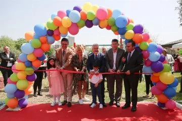 Bursa'da özel çocukların parkı dayanışmayla yenilendi