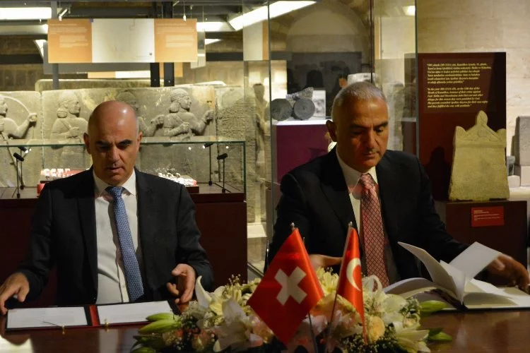 Türkiye ve İsviçre arkeolojik kültür varlıklarının iadesine ilişkin anlaşma imzaladı