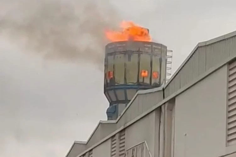 Bursa'da fabrikada korkutan yangın