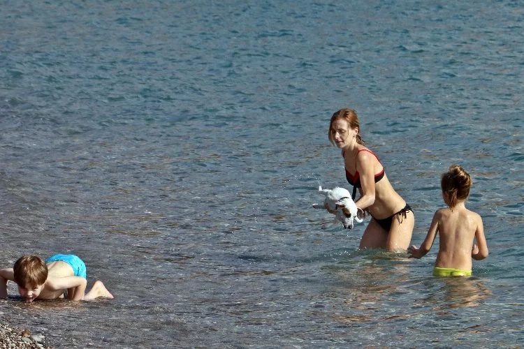 Antalya'da ocak ayında deniz keyfi