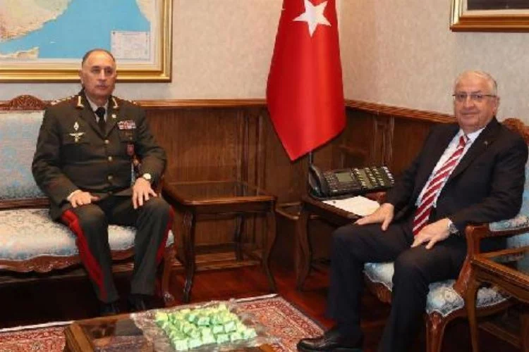 Bakan Güler, Azerbaycan Genelkurmay Başkanı Veliyev’i kabul etti