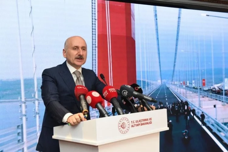 Bakan Karaismailoğlu: 55.5 milyon araç Osmangazi Köprüsü'nden geçti