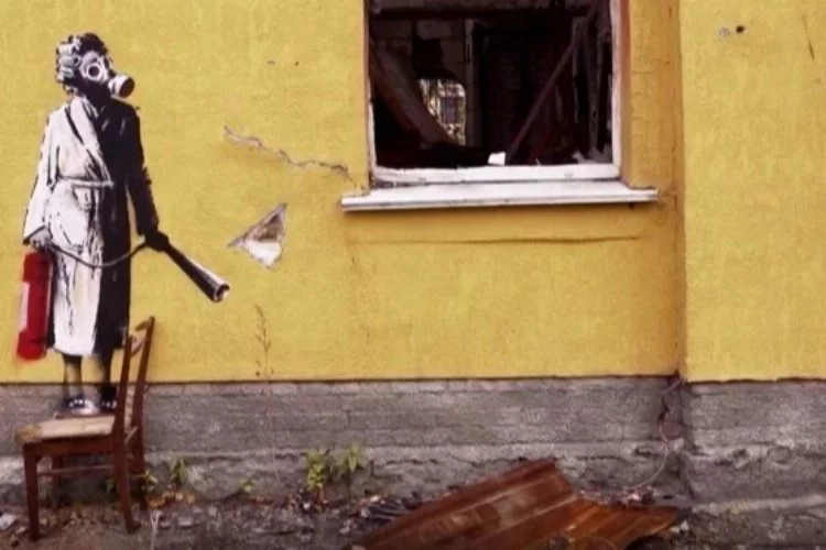 Banksy'nin Ukrayna'daki eserine hırsızlık girişimi