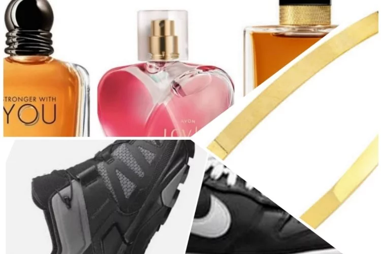 Bir moda ifadesi: Parfümler, spor ayakkabıları, kolyeler...