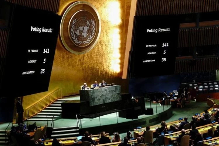 BM Genel Kurulu'nda tarihi 'Rusya' oylaması
