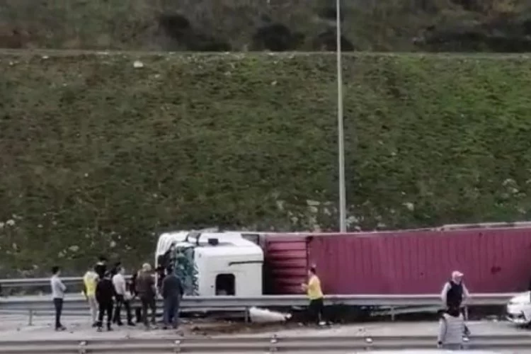 Bursa-Ankara otobanında korkutan kaza