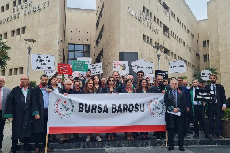 Bursa Barosu'ndan avukatlara yönelik saldırılara tepki