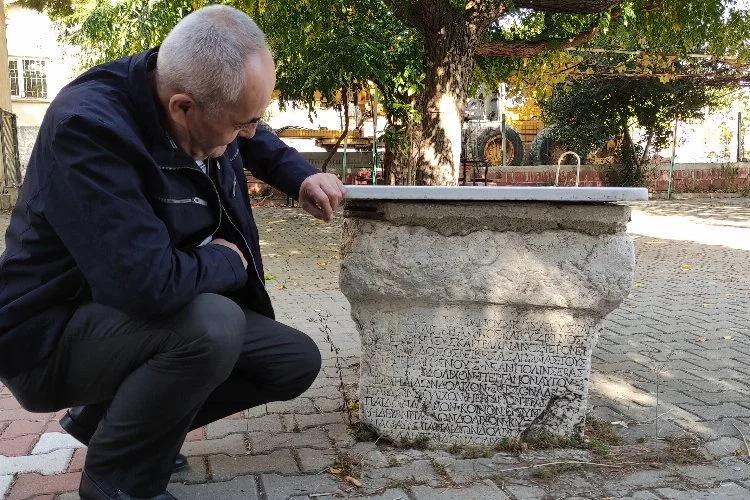 Bursa'da 2 bin yıllık taşın sırrı ortaya çıktı
