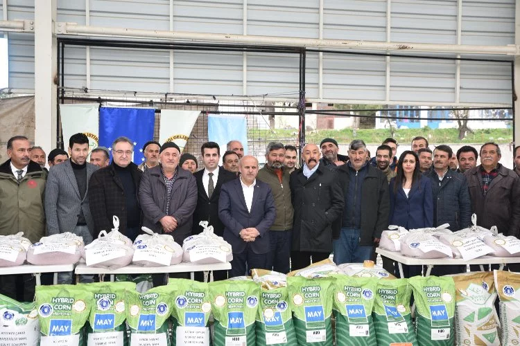 Bursa'da çiftçiye fidan ve tohum desteği