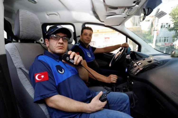 Bursa'da engelli gencin görev heyecanı
