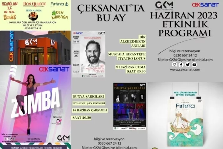 Bursa'da kültür sanatın nabzı Çeksanat Görükle Kültür Merkezi'nde atıyor