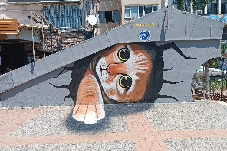 Bursa'da sokak sanatı boyut değiştirdi