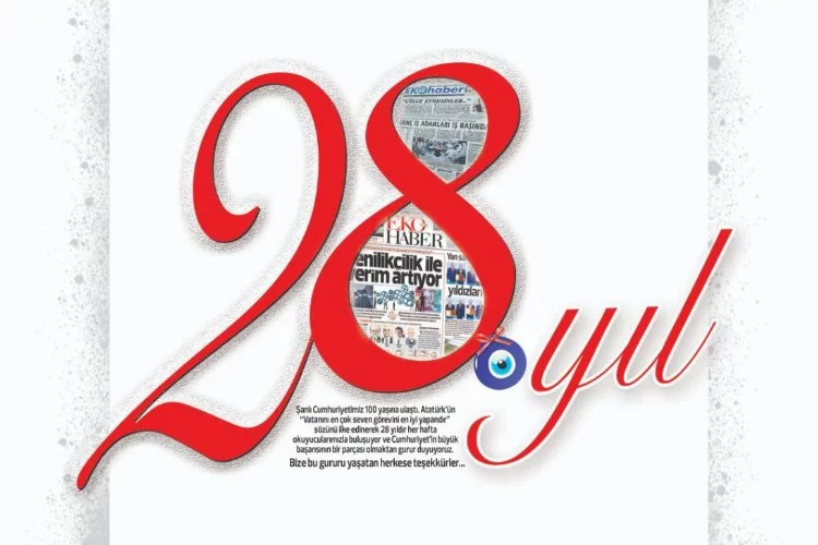 Bursa'nın ekonomi gazetesi Ekohaber 28 yaşında