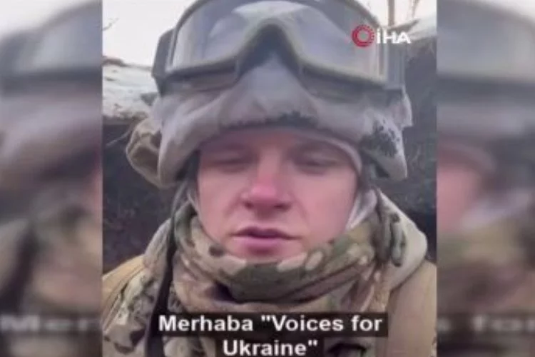 Cephedeki Ukraynalı askerden Türkiye’ye taziye mesajı