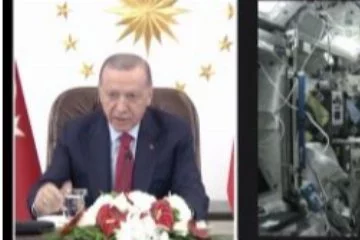 Cumhurbaşkanı Erdoğan, ilk Türk astronot Alper Gezeravcı ile görüştü