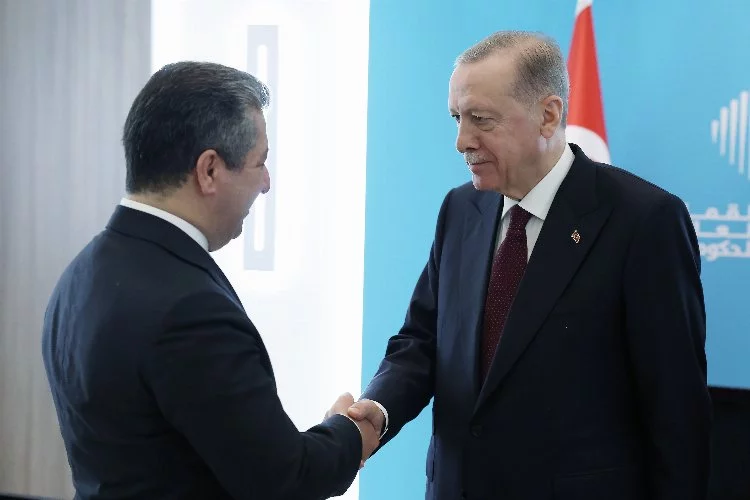 Cumhurbaşkanı Erdoğan, Mesrur Barzani ile görüştü
