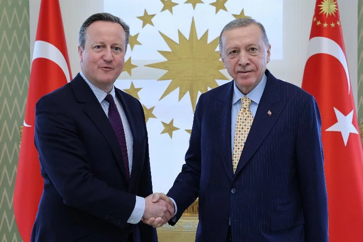 Erdoğan, Birleşik Krallık Dışişleri Bakanı Cameron'u kabul ett