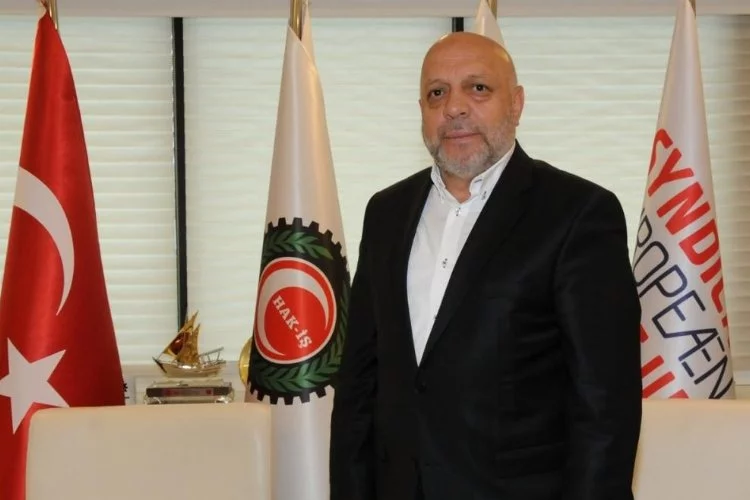 HAK-İŞ Başkanı Arslan, Bakan Bilgin ile görüştü