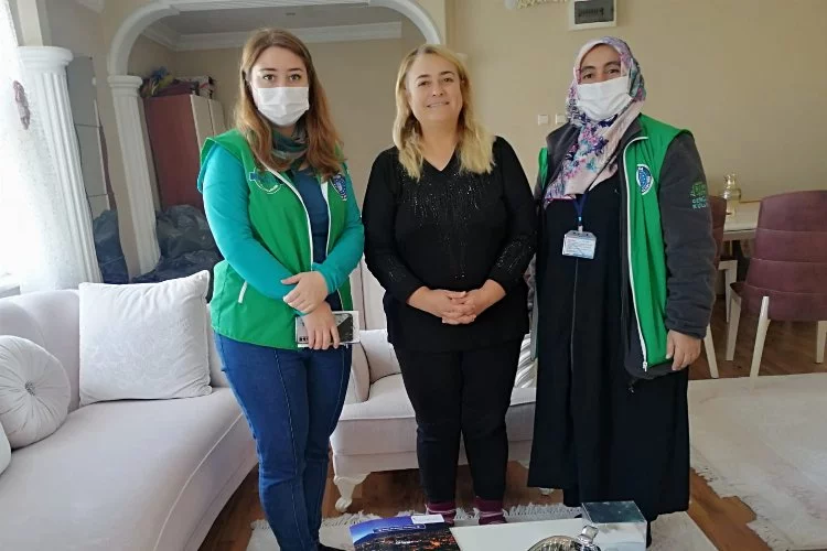 Bursa'da 'Mahalle Gönüllüleri'nden şehit ve gazi ailelerine ziyaret