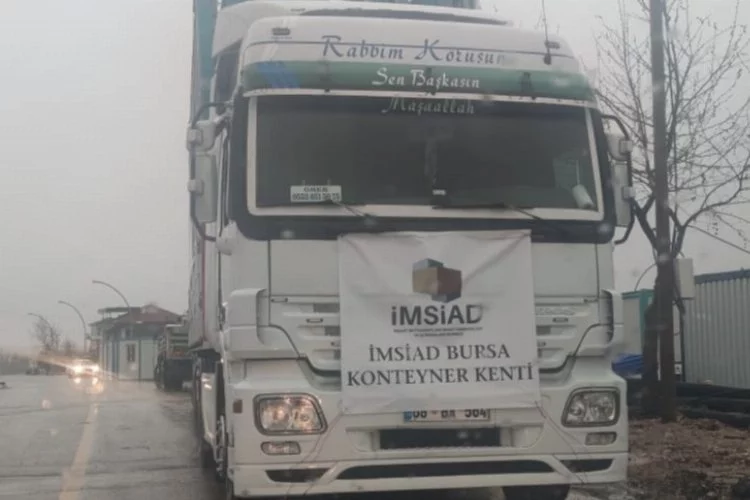 İMSİAD'dan deprem bölgesine 80 konteyner bağışı