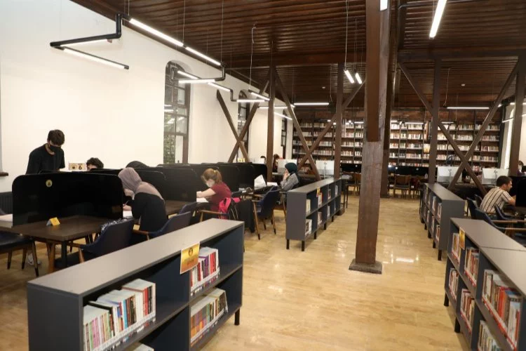 İnegöl'de kütüphane hizmetleri e-Devlet'te