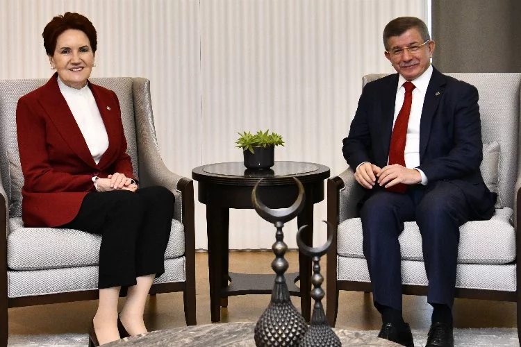 İYİ Parti Lideri Akşener'den Davutoğlu'na ziyaret