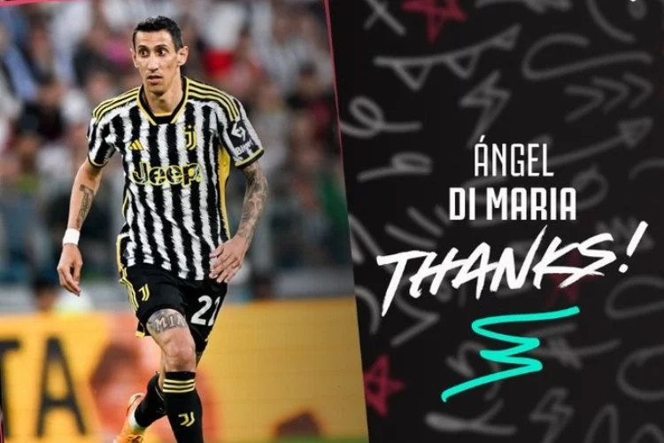 Juventus'tan Angel Di Maria'ya teşekkür