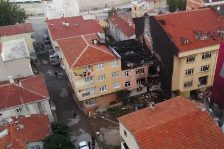Kadıköy’de patlama yaşanan binanın son hali görüntülendi