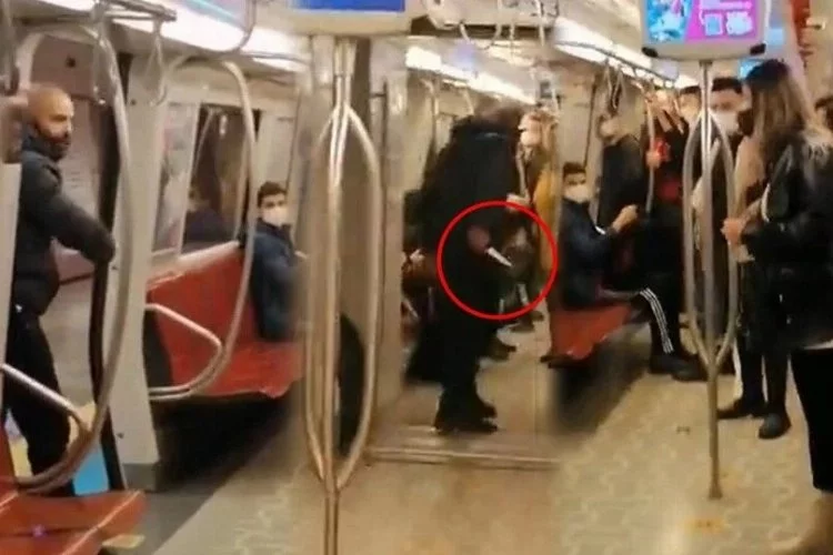 Metrodaki bıçaklı saldırgan yakalandı