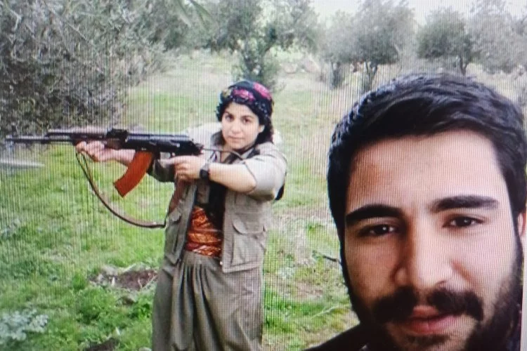 Kırmızı kategoride aranan teröristle fotoğrafı olan militan yakalandı