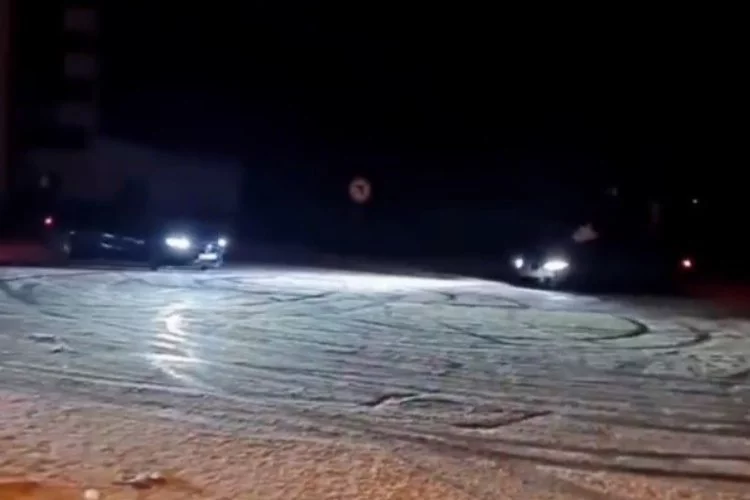Kış turizminin merkezinde drift atan sürücülere 81 bin lira ceza kesildi