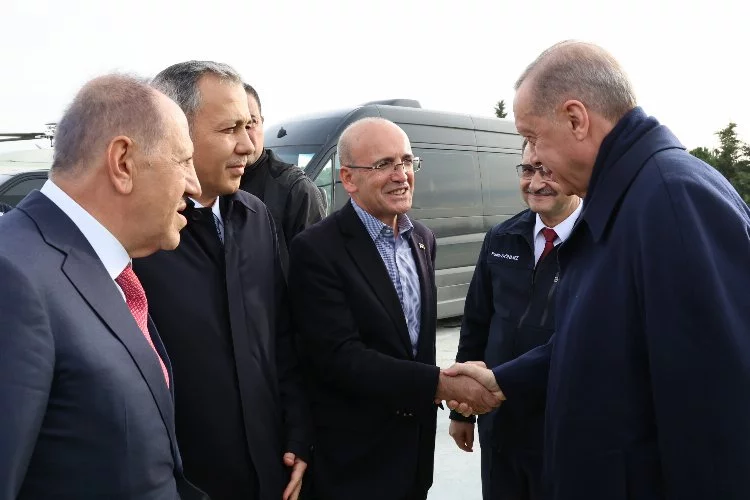 Cumhurbaşkanı Erdoğan, Mehmet Şimşek'le görüştü