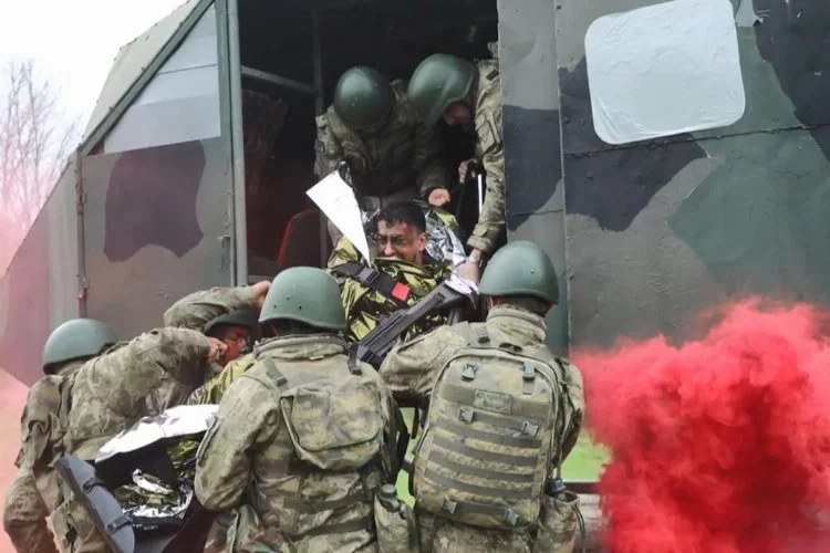 Milli Savunma Bakanlığı Samsun’da yapılan tatbikatı paylaştı