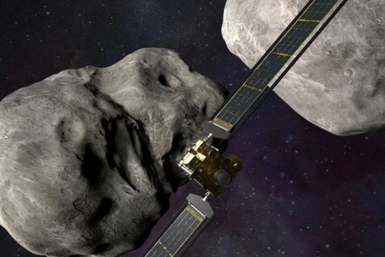 NASA asteroide çarpma anını ilk kez paylaştı