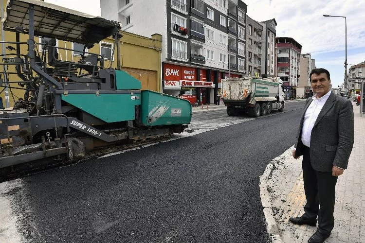 Osmangazi'den yollara 60 bin ton sıcak asfalt