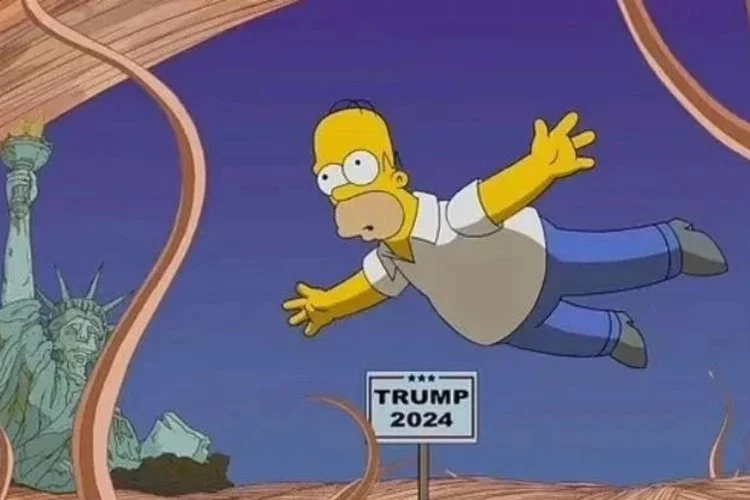 Simpsons yine yıllar öncesinden bilmiş: Trump görselini paylaştılar