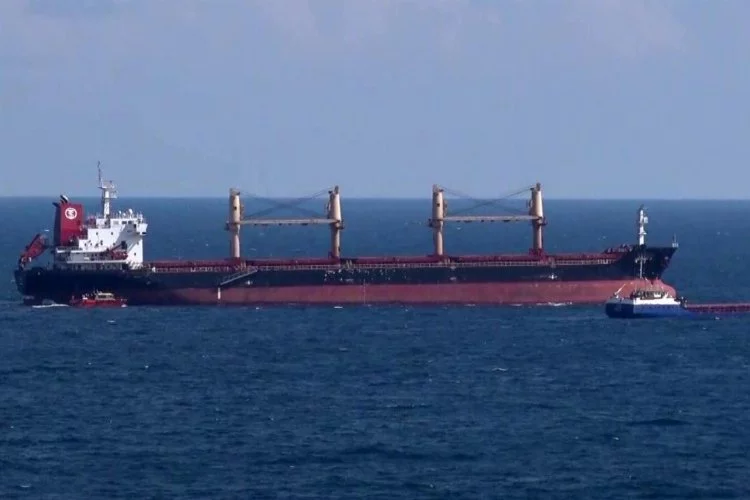 Ukrayna'dan gelen tahıl gemileri İstanbul Boğazı girişinde kontrol ediliyor
