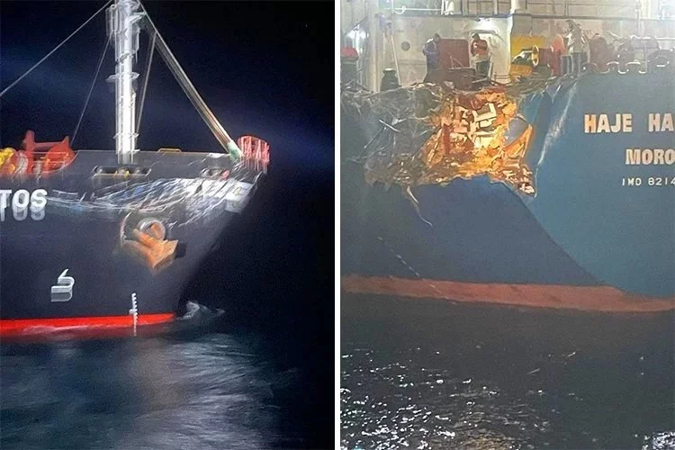Ukrayna ve Rusya'ya ait gemiler Marmara'da çarpıştı!