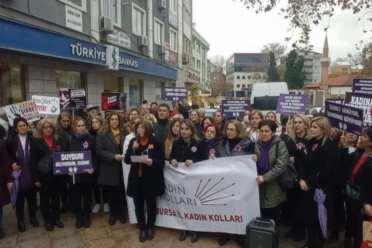 Bursa'da CHP'li kadınlardan 25 Kasım açıklaması