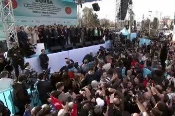 Cumhurbaşkanı Erdoğan Bursa'da toplu açılış törenine katıldı